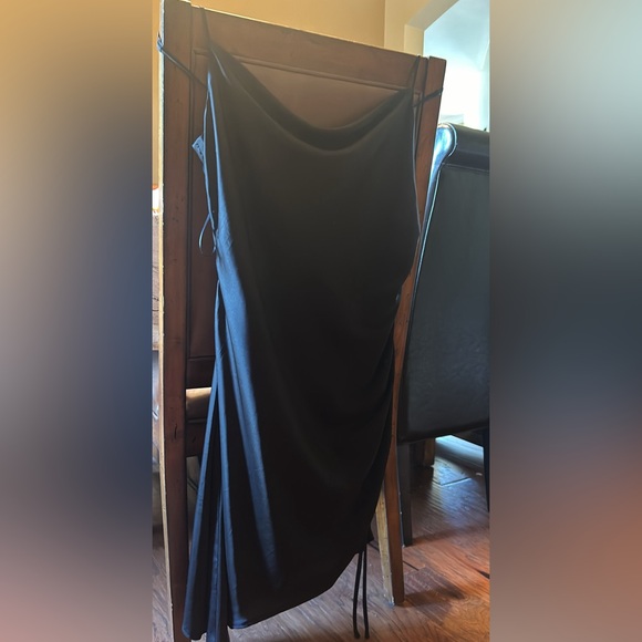 Garage Black Silk Asymmetrical Dress - Picture 1 of 1